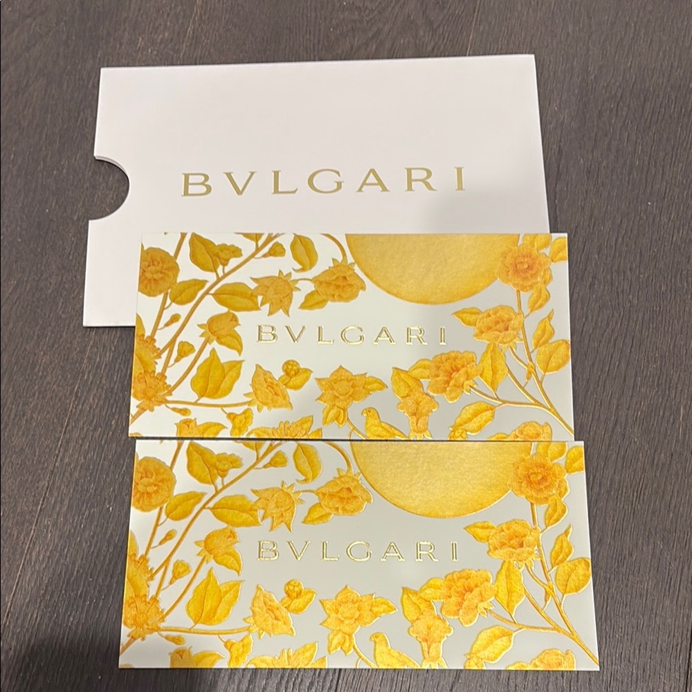 Bvlgari Gold Postcards 2pcs